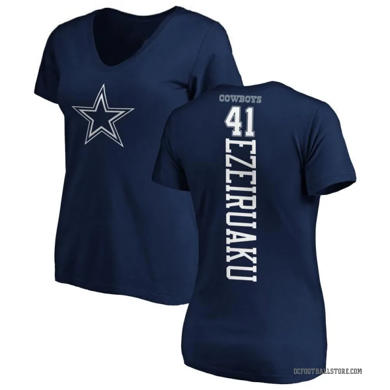 Donovan Ezeiruaku Women's Navy Dallas Cowboys Backer T-Shirt -