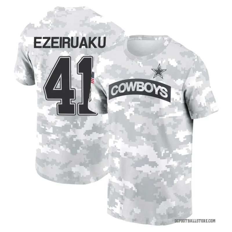 Donovan Ezeiruaku Youth Camo Dallas Cowboys Arctic 2024 Salute to Service Performance T-Shirt