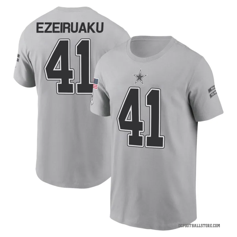Donovan Ezeiruaku Youth Gray Dallas Cowboys 2024 Salute to Service T-Shirt