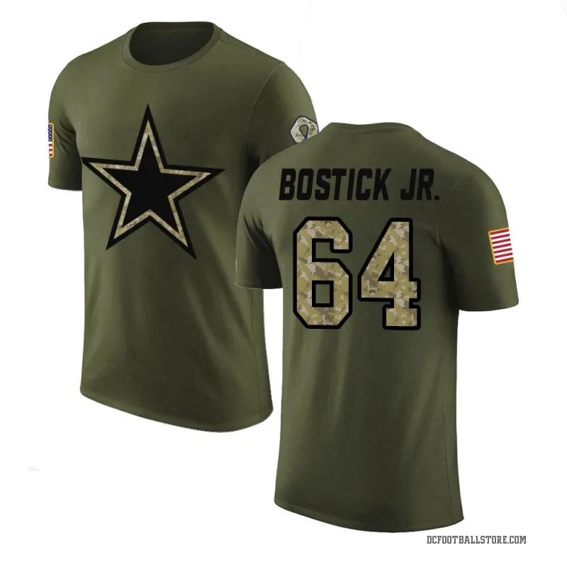 Earl Bostick Jr. Men's Olive Dallas Cowboys Salute to Service T-Shirt