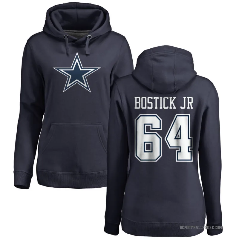 Earl Bostick Jr. Women's Navy Dallas Cowboys Pro Line by Branded Pullover Hoodie