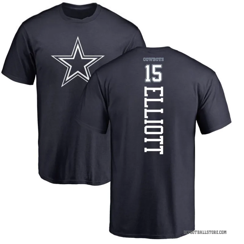 Ezekiel Elliott Men's Navy Dallas Cowboys Backer T-Shirt -