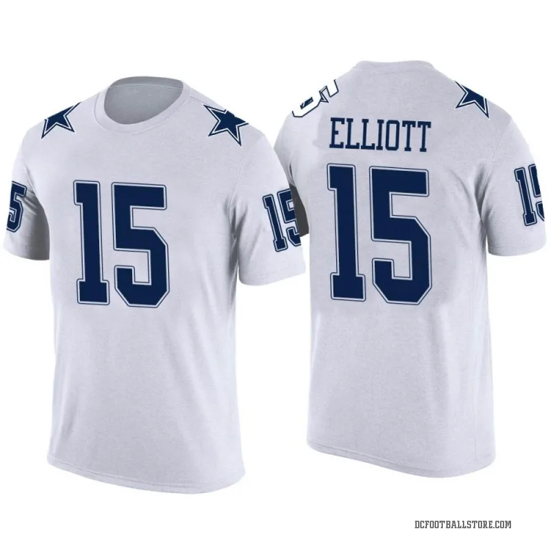 Ezekiel Elliott Men's White Dallas Cowboys Color Rush T-Shirt