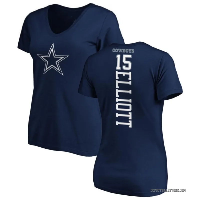 Ezekiel Elliott Women's Navy Dallas Cowboys Backer T-Shirt -