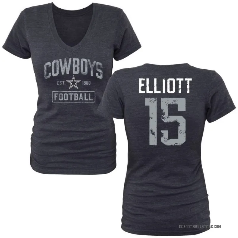 Ezekiel Elliott Women's Navy Dallas Cowboys T-Shirt -
