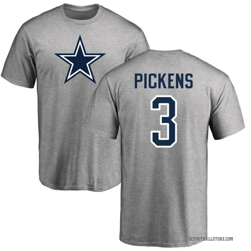 George Pickens Men's Gray Dallas Cowboys Logo T-shirt -