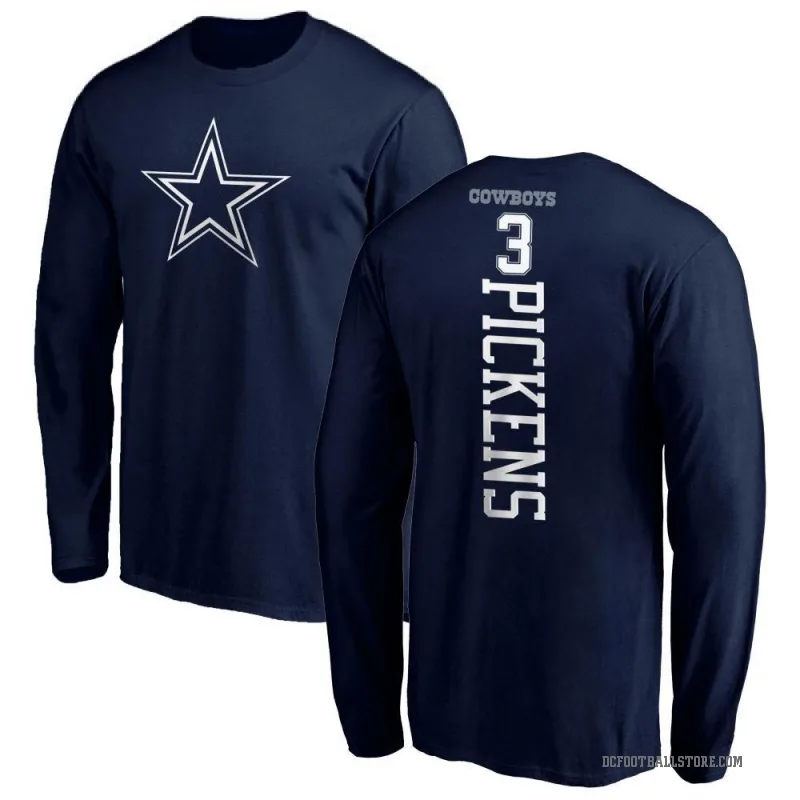 George Pickens Men's Navy Dallas Cowboys Backer Long Sleeve T-Shirt -