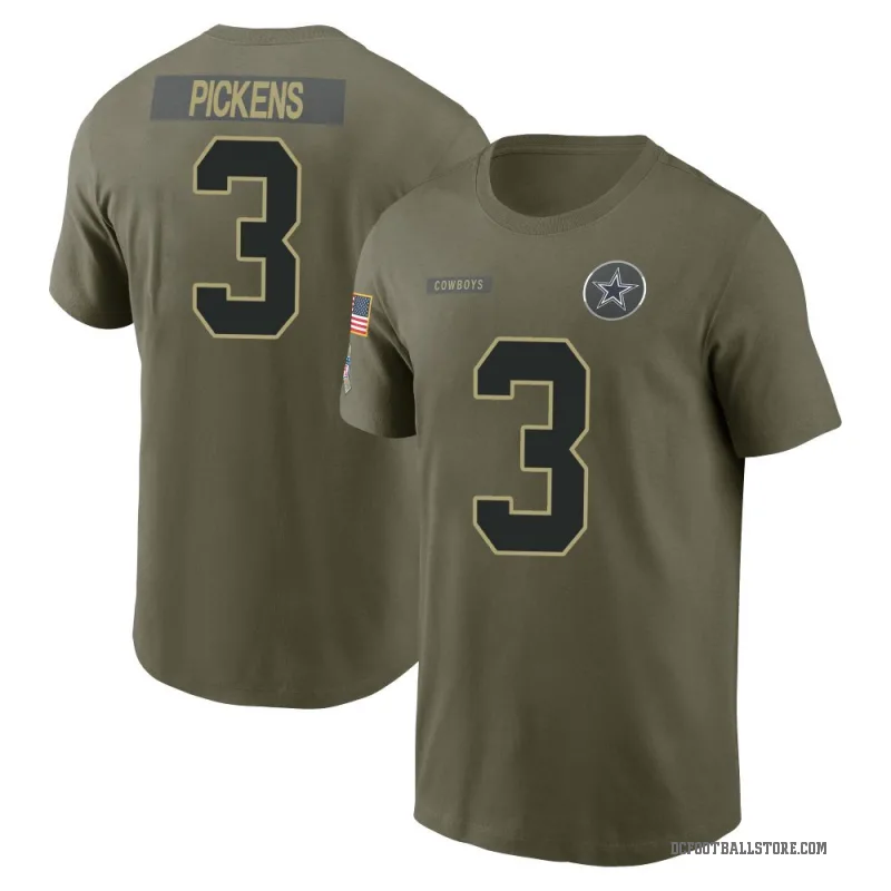 George Pickens Men's Olive Dallas Cowboys 2025 Salute to Service T-Shirt