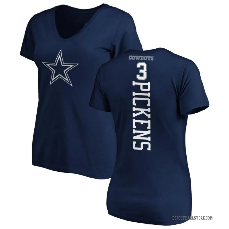 George Pickens Women's Navy Dallas Cowboys Backer T-Shirt -