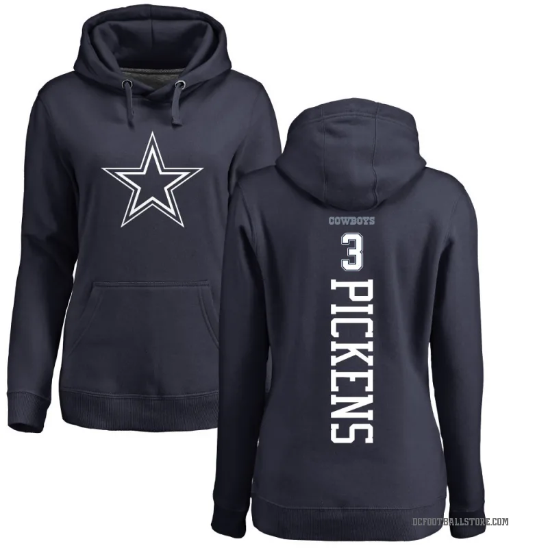 George Pickens Women's Navy Dallas Cowboys Pro Line by Branded Backer Pullover Hoodie