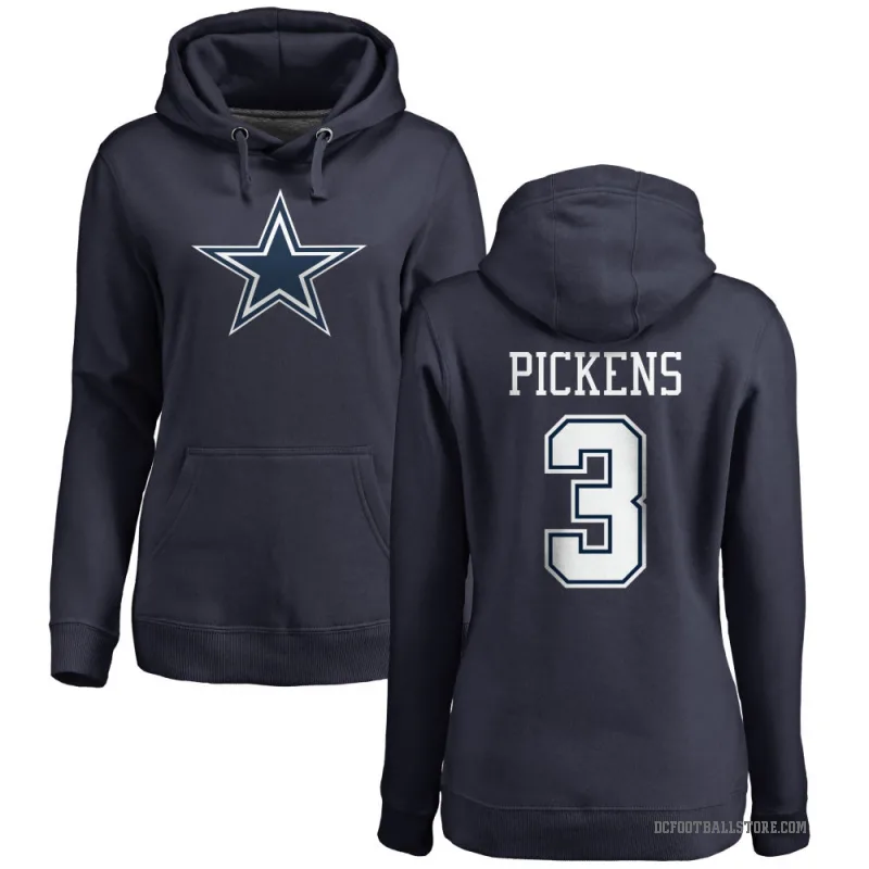 George Pickens Women's Navy Dallas Cowboys Pro Line by Branded Pullover Hoodie