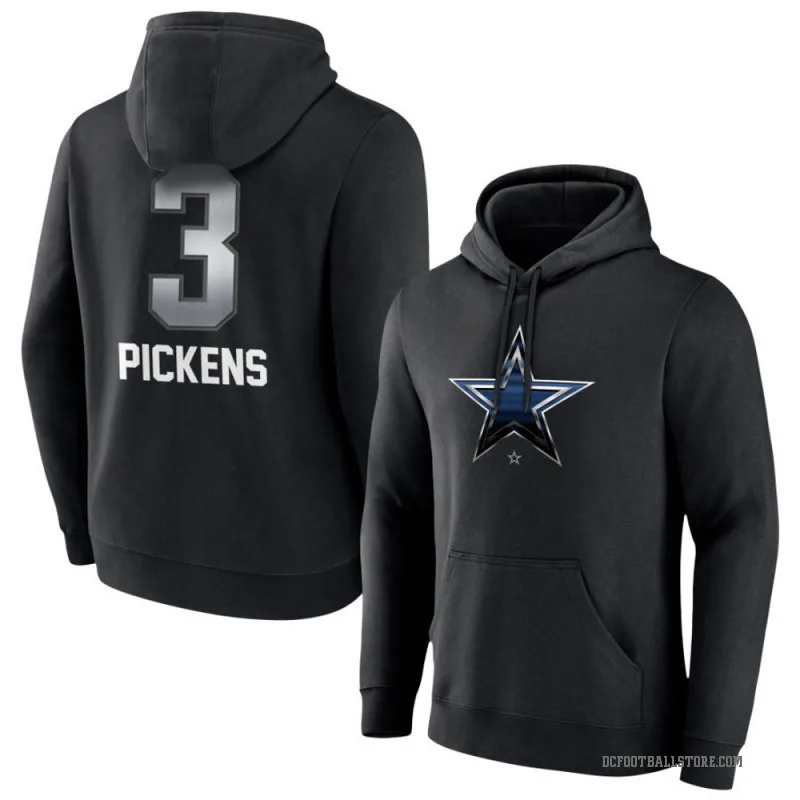George Pickens Youth Black Dallas Cowboys Midnight Mascot Pullover Hoodie