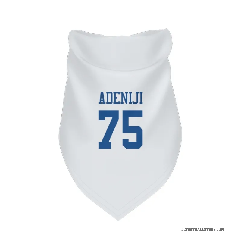 Hakeem Adeniji  White Dallas Cowboys  Cat & Dog Pet Bandana