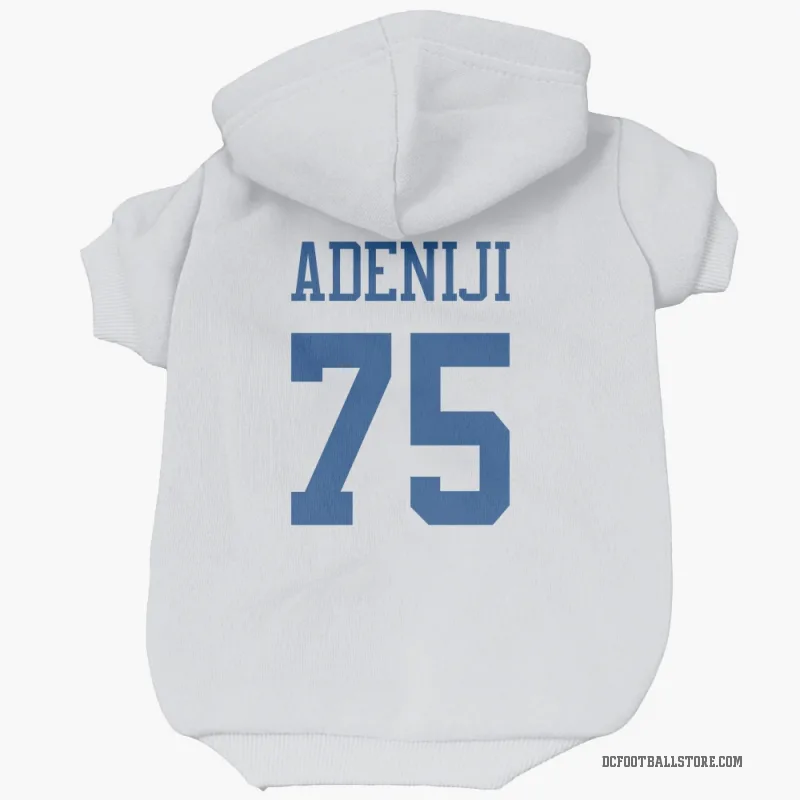 Hakeem Adeniji  White Dallas Cowboys  Cat & Dog Pet Hoodie