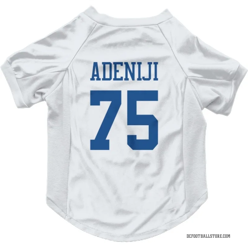 Hakeem Adeniji  White Dallas Cowboys  Cat & Dog Pet Jersey