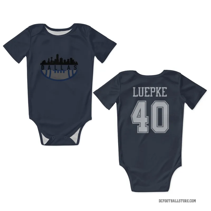 Hunter Luepke  Navy Dallas Cowboys  Newborn & Infant Bodysuit