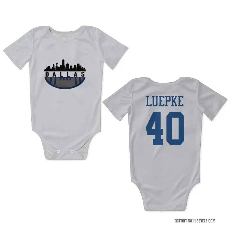 Hunter Luepke  White Dallas Cowboys  Newborn & Infant Bodysuit