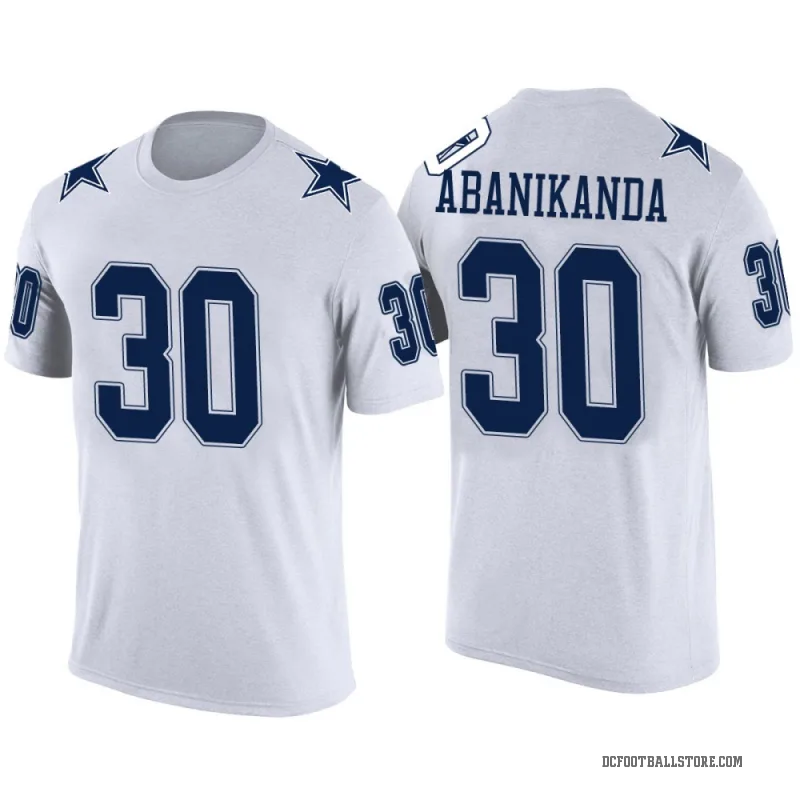 Israel Abanikanda Men's White Dallas Cowboys Color Rush T-Shirt
