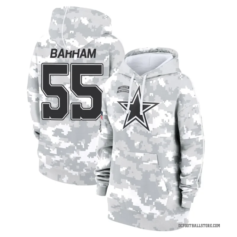 Jaishawn Barham Women's Camo Dallas Cowboys Arctic 2024 Salute to Service Club Fleece Pullover Hoodie