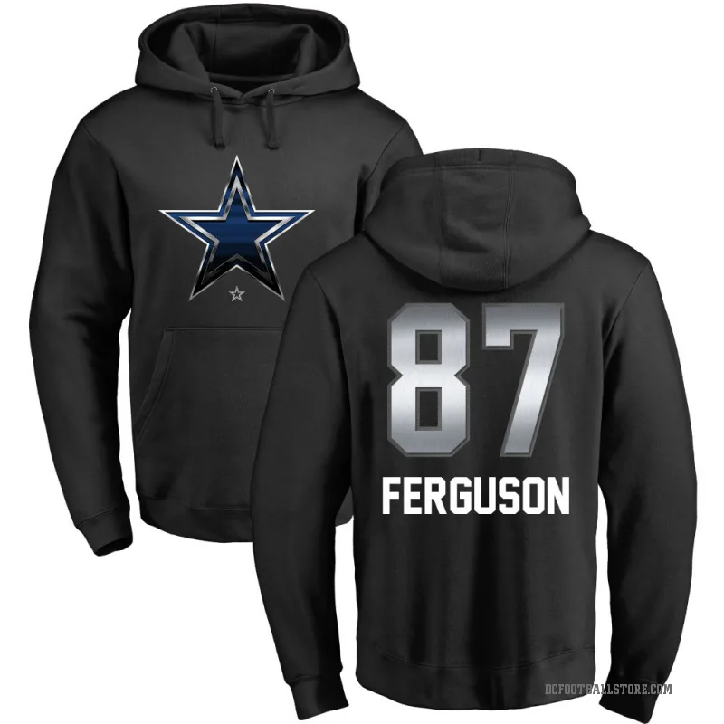 Jake Ferguson Men's Black Dallas Cowboys Midnight Mascot Pullover Hoodie