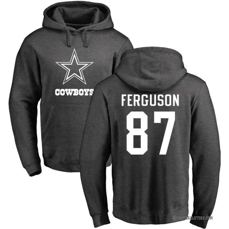 Jake Ferguson Youth Dallas Cowboys Pro Line by Branded Ash One Color Pullover Hoodie