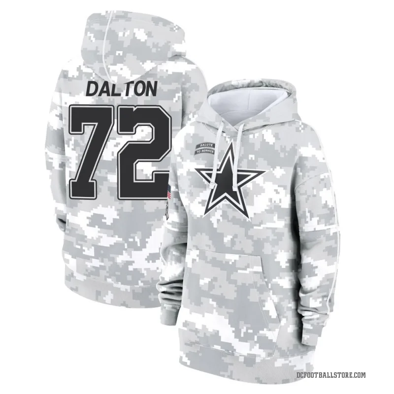 Jalen Dalton Women's Camo Dallas Cowboys Arctic 2024 Salute to Service Club Fleece Pullover Hoodie