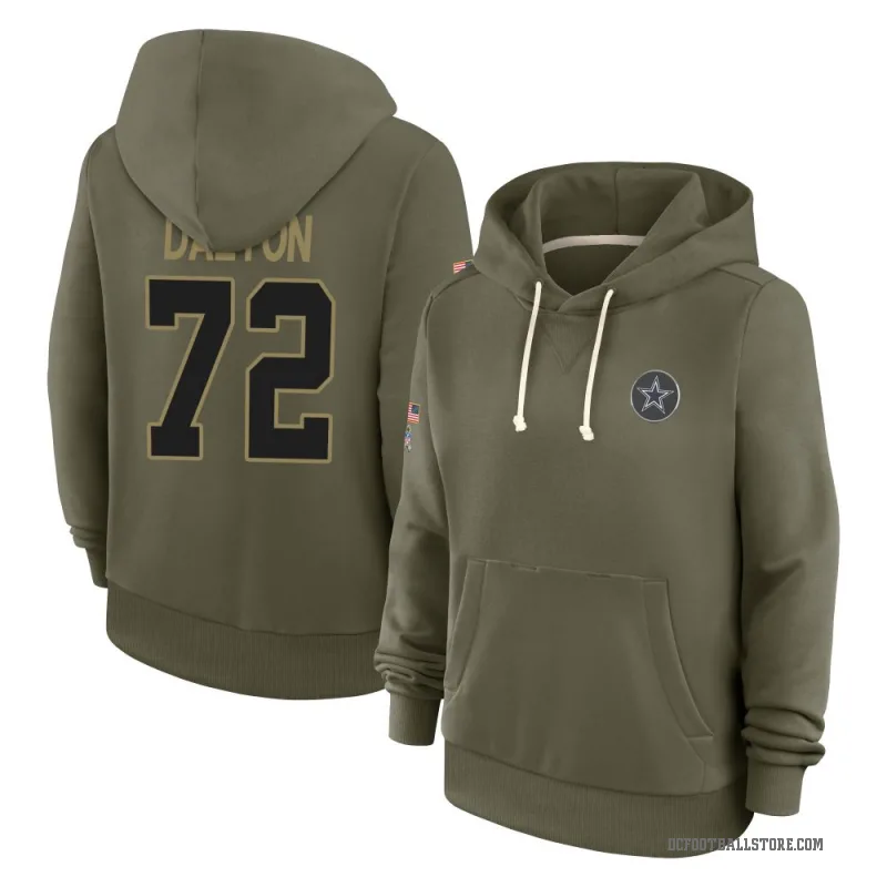 Jalen Dalton Women's Olive Dallas Cowboys 2025 Salute to Service Hoodie