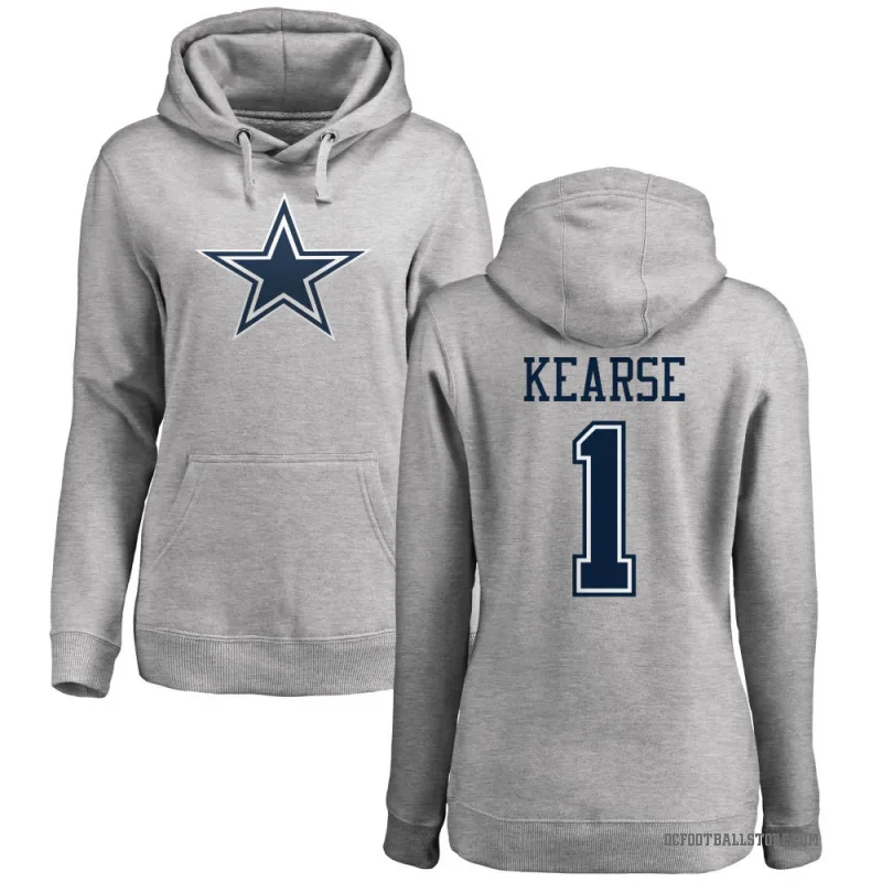Jayron Kearse Women's Dallas Cowboys Pro Line by Branded Ash Logo Pullover Hoodie