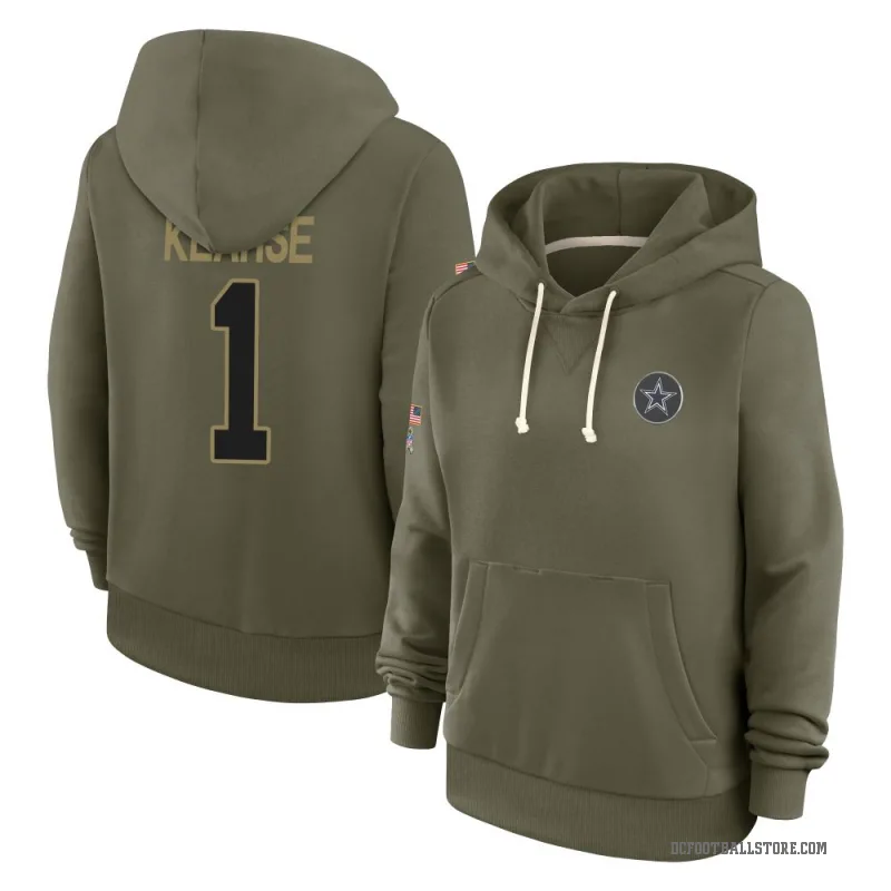 Jayron Kearse Women's Olive Dallas Cowboys 2025 Salute to Service Hoodie