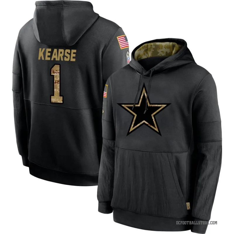 Jayron Kearse Youth Black Dallas Cowboys 2020 Salute to Service Sideline Performance Pullover Hoodie