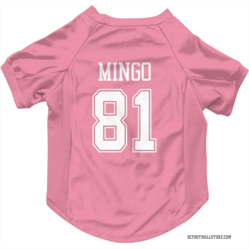 Jonathan Mingo  Pink Dallas Cowboys  Cat & Dog Pet Jersey