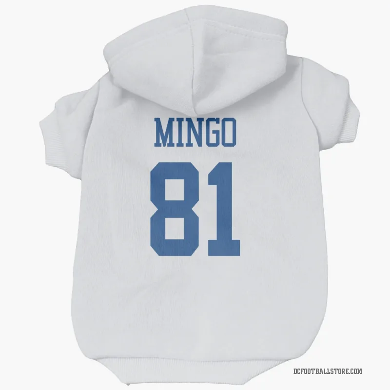 Jonathan Mingo  White Dallas Cowboys  Cat & Dog Pet Hoodie