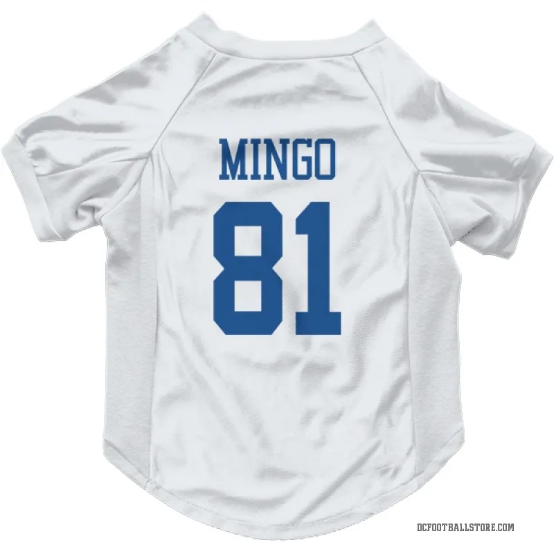 Jonathan Mingo  White Dallas Cowboys  Cat & Dog Pet Jersey