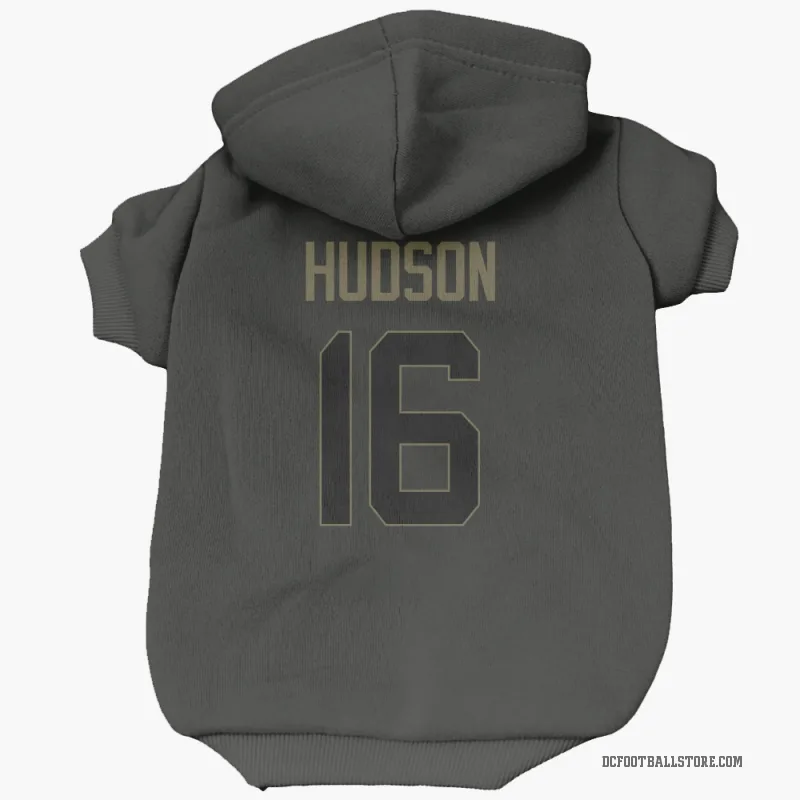 Jordan Hudson  Black Dallas Cowboys  Service Cat & Dog Pet Hoodie