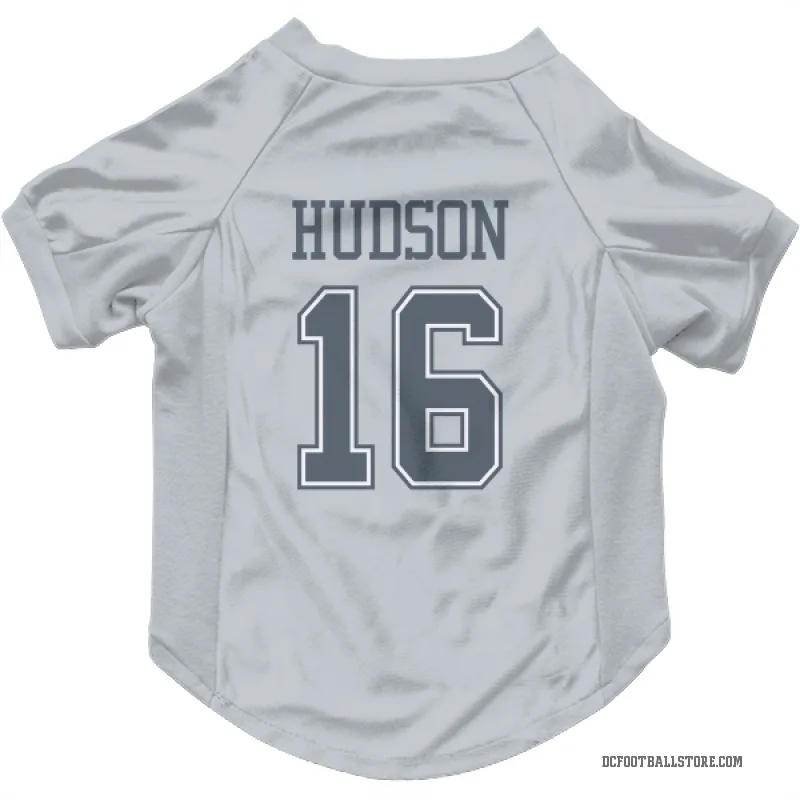 Jordan Hudson  Gray Dallas Cowboys  Cat & Dog Pet Jersey