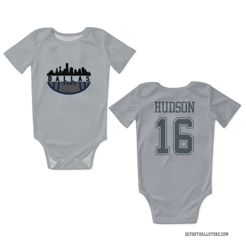 Jordan Hudson  Gray Dallas Cowboys  Newborn & Infant Bodysuit