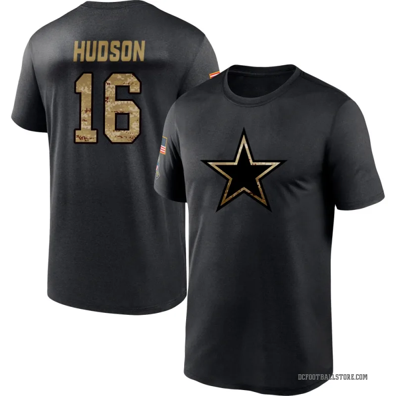 Jordan Hudson Youth Black Dallas Cowboys 2020 Salute To Service Performance T-Shirt