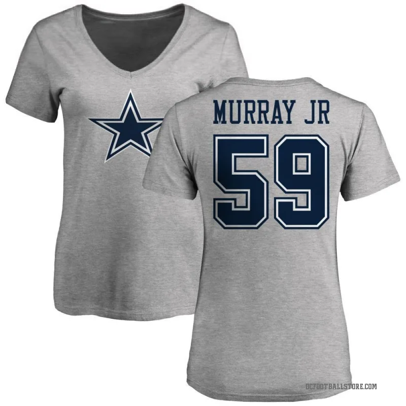 Kenneth Murray Jr. Women's Ash Dallas Cowboys Logo T-Shirt -
