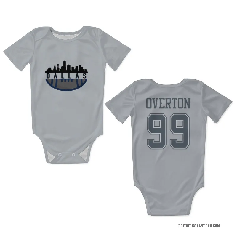LT Overton  Gray Dallas Cowboys  Newborn & Infant Bodysuit