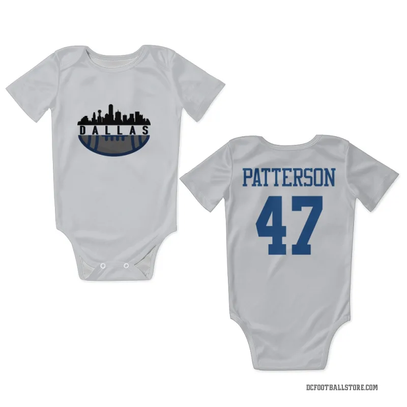 Langston Patterson  White Dallas Cowboys  Newborn & Infant Bodysuit