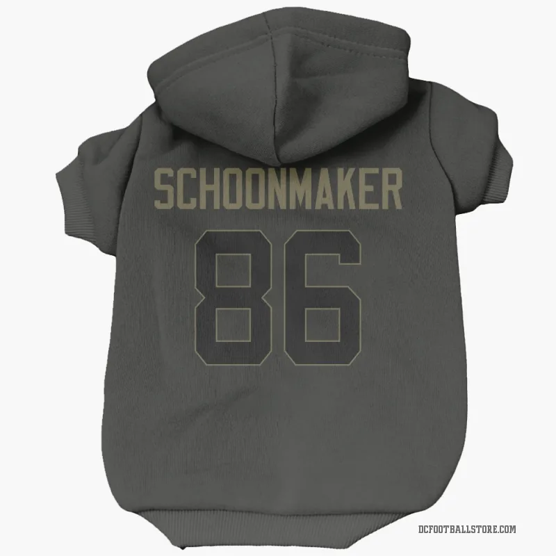 Luke Schoonmaker  Black Dallas Cowboys  Service Cat & Dog Pet Hoodie