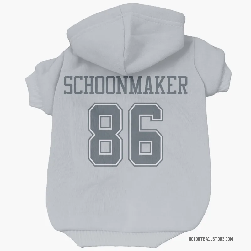 Luke Schoonmaker  Gray Dallas Cowboys  Cat & Dog Pet Hoodie