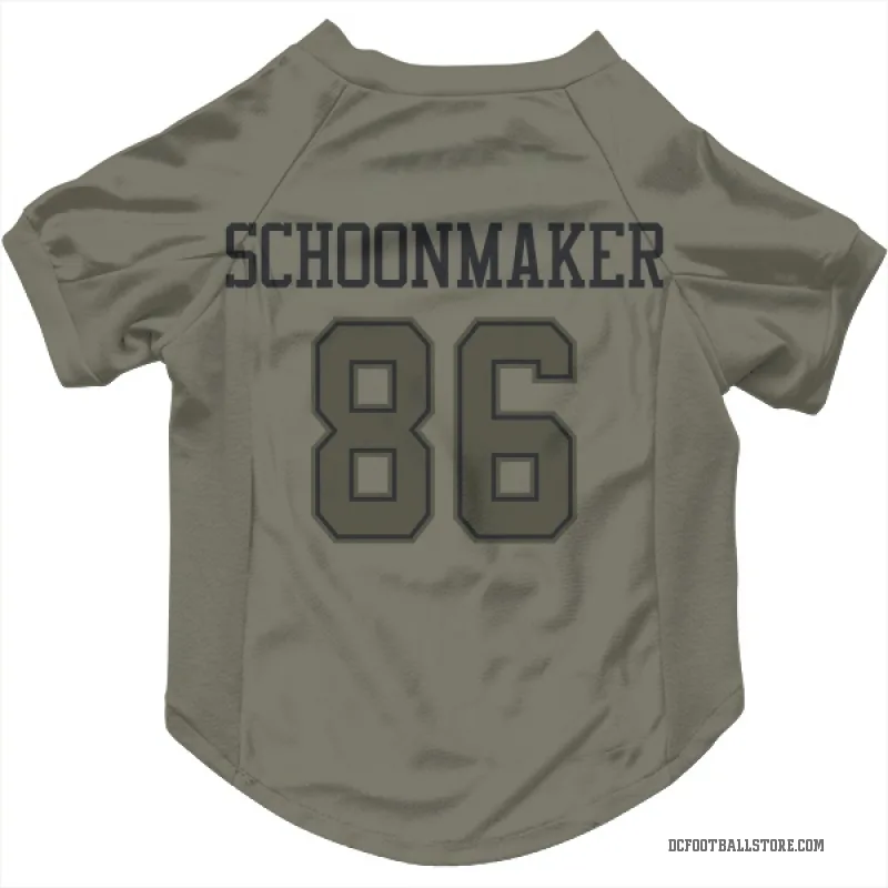 Luke Schoonmaker  Olive Dallas Cowboys  Cat & Dog Pet Jersey
