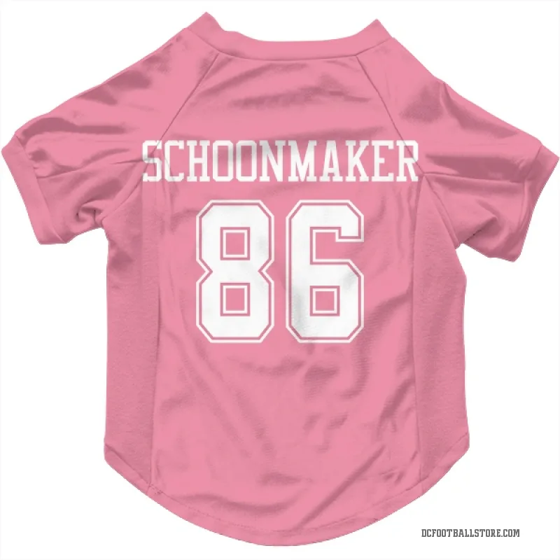 Luke Schoonmaker  Pink Dallas Cowboys  Cat & Dog Pet Jersey