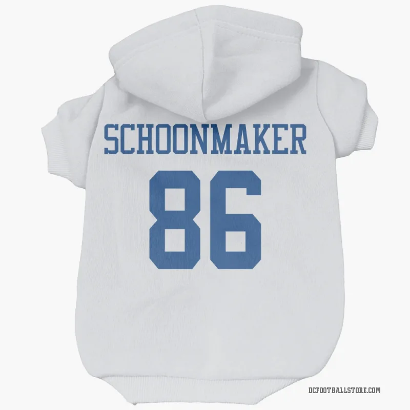 Luke Schoonmaker  White Dallas Cowboys  Cat & Dog Pet Hoodie