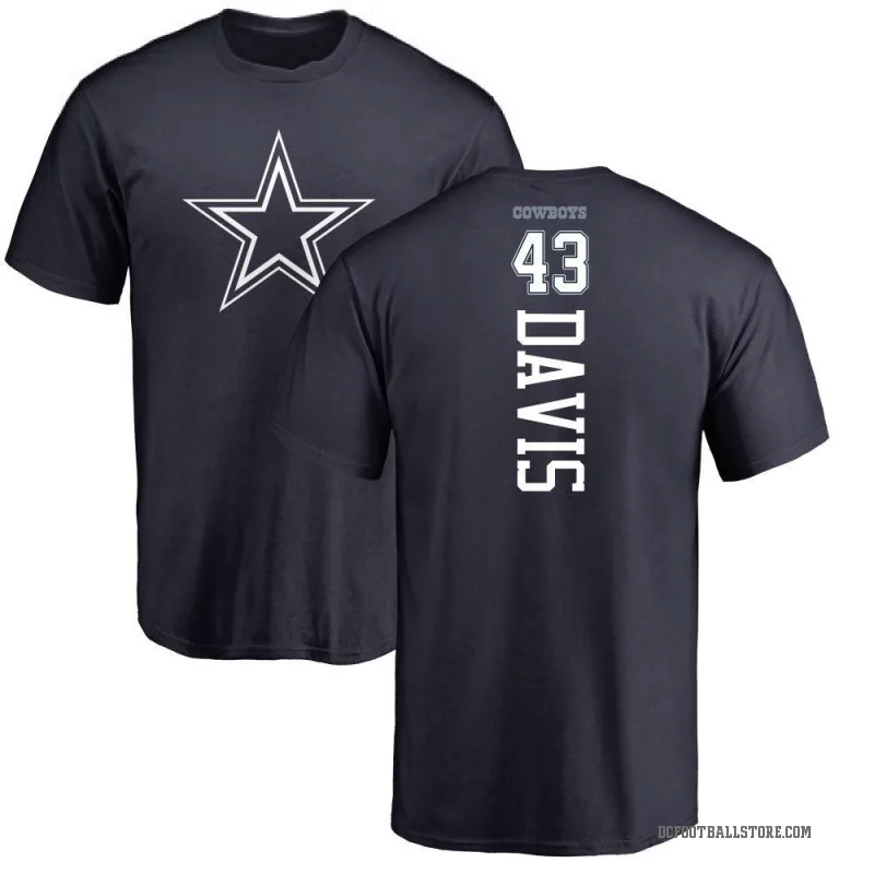 Malik Davis Men's Navy Dallas Cowboys Backer T-Shirt -