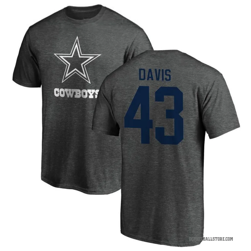 Malik Davis Youth Ash Dallas Cowboys One Color T-Shirt -