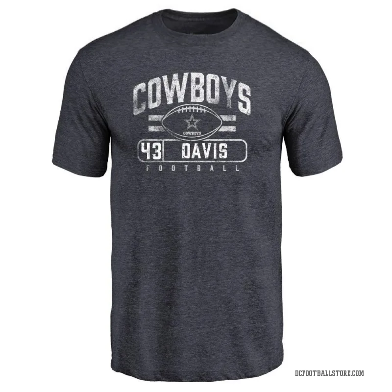 Malik Davis Youth Navy Dallas Cowboys Flanker T-Shirt -