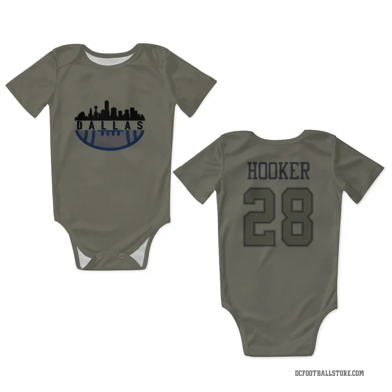 Malik Hooker  Olive Dallas Cowboys  Newborn & Infant Bodysuit