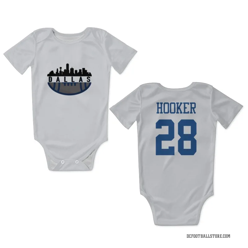 Malik Hooker  White Dallas Cowboys  Newborn & Infant Bodysuit